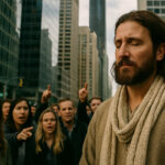 Gesù fra la folla che chiede un segno