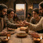 Gesù porge il boccone a Giuda Iscariota