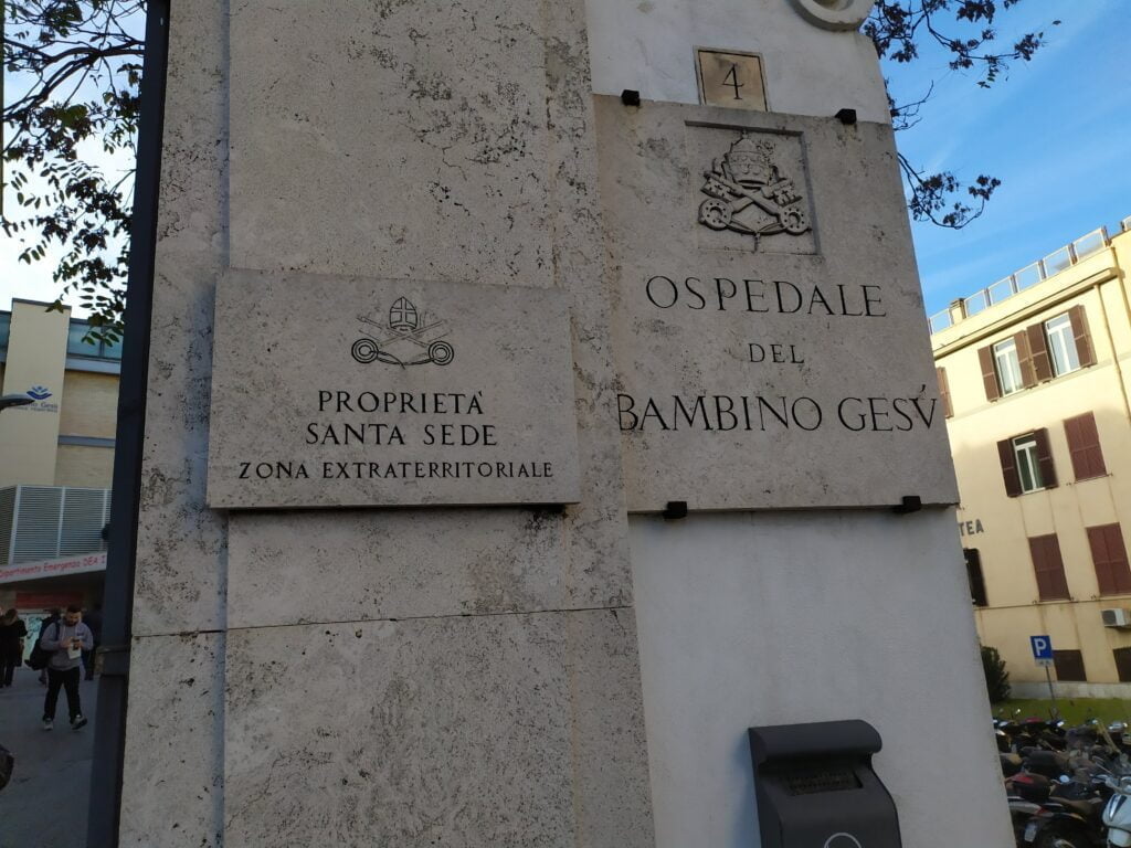 ingresso OPBG Gianicolo