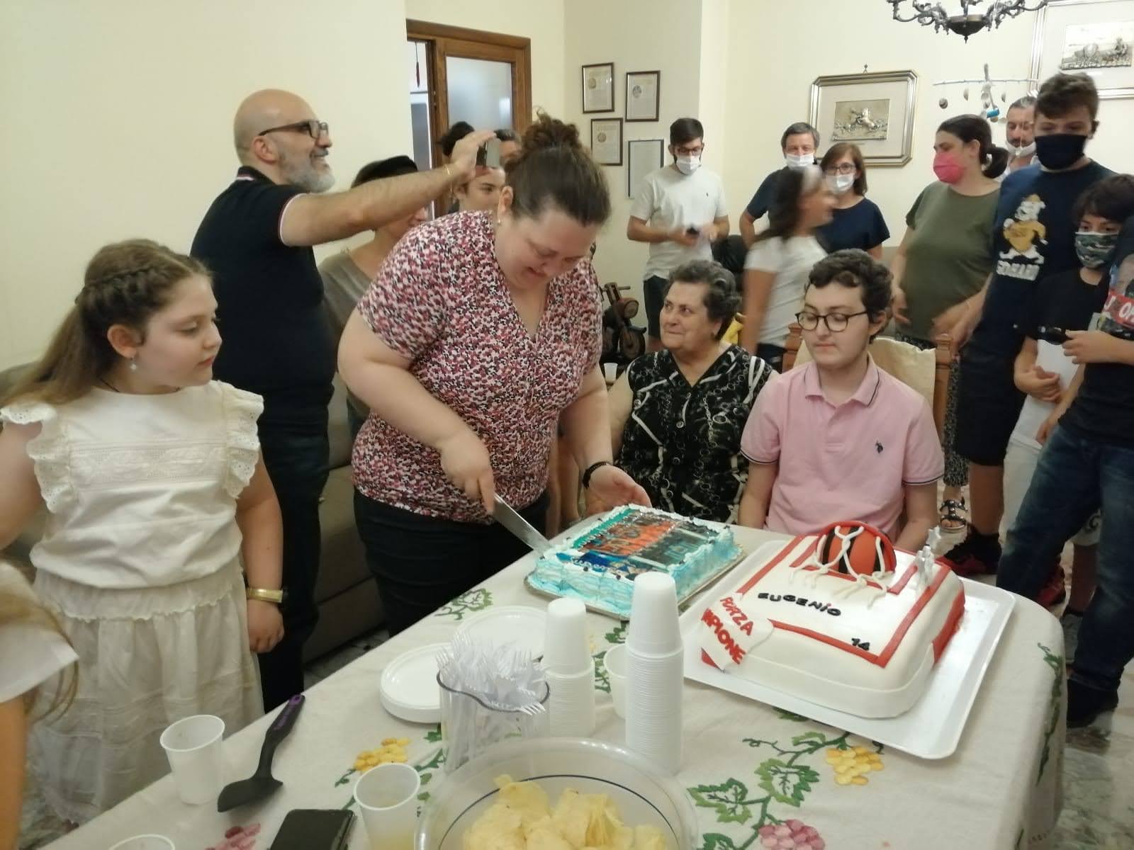 La coupe du gâteau d'Eugenio