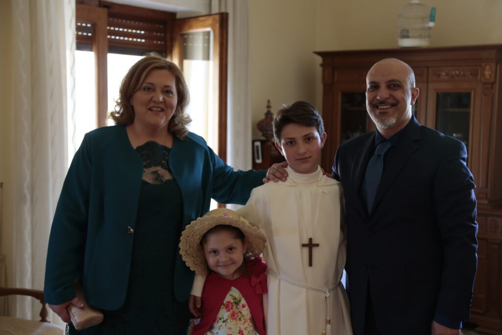 fantastic 4 at Eugenio's first communion
