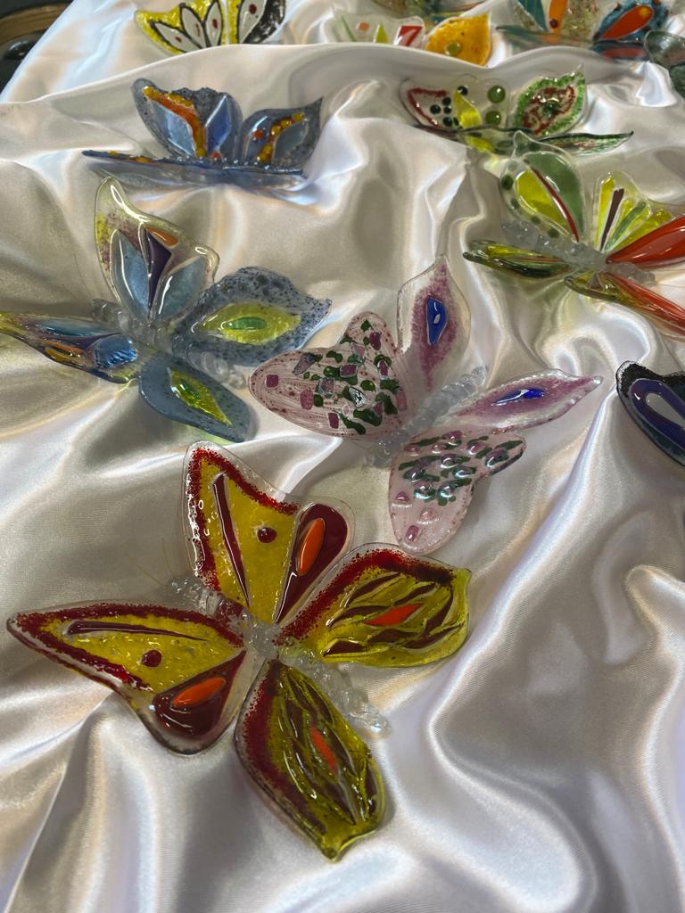 Farfalle di vetro