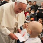 Papa Francesco all'ospedale bambino Gesù