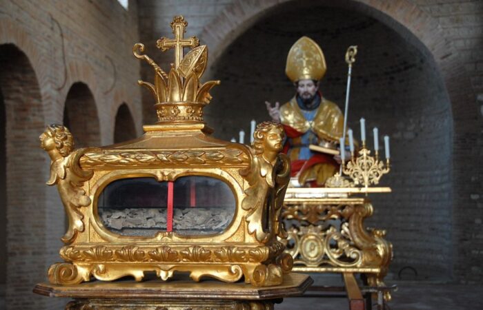 bust and relics of San Ferdinando
