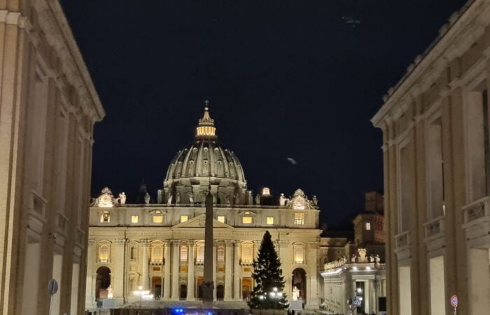 St. Peter's at night